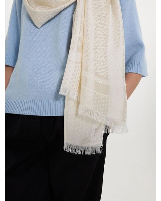 Marella Blue Tasseled Scarf