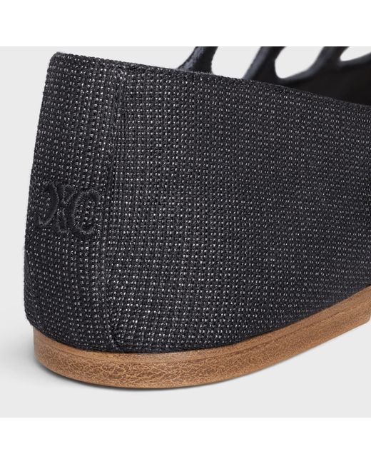 Céline Black Les Ballerines Criss-Cross Babies Ballerina