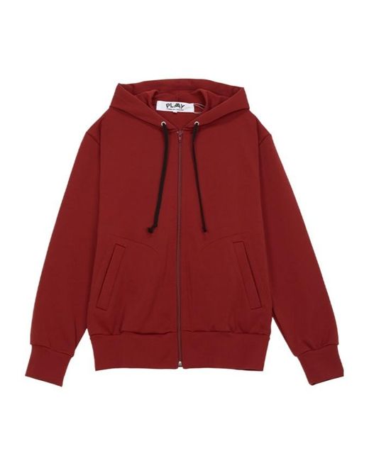 COMME DES GARÇONS PLAY Red X Invader Pixelated-Heart Hoodie for men