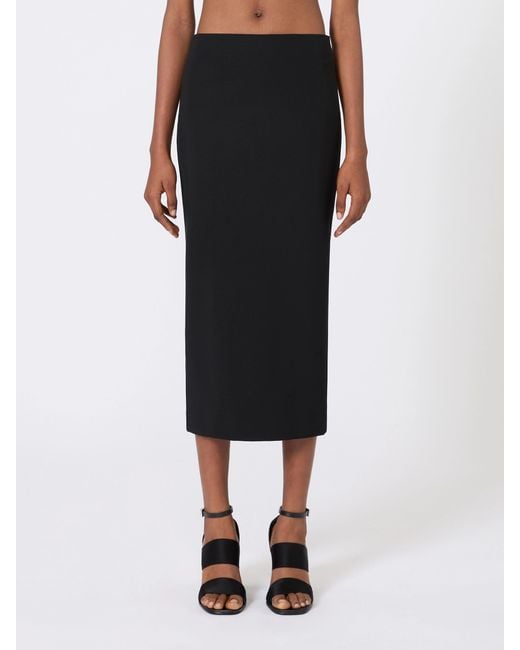 Max Mara Black Olivi Pencil Skirt