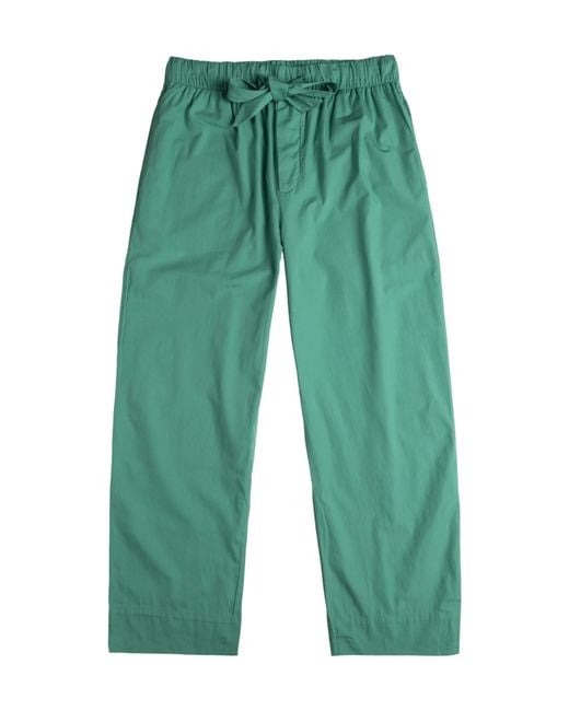 Tekla Green Drawstring Pajama Pants for men