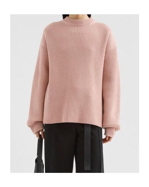 Jil Sander Pink Midweight Crew-Neck Jumper