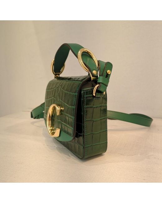 Chloé Green Chloé C Mini Crossbody Bag