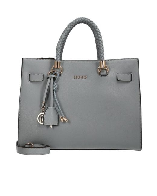Liu Jo Gray Medium Ecs Tote Bag
