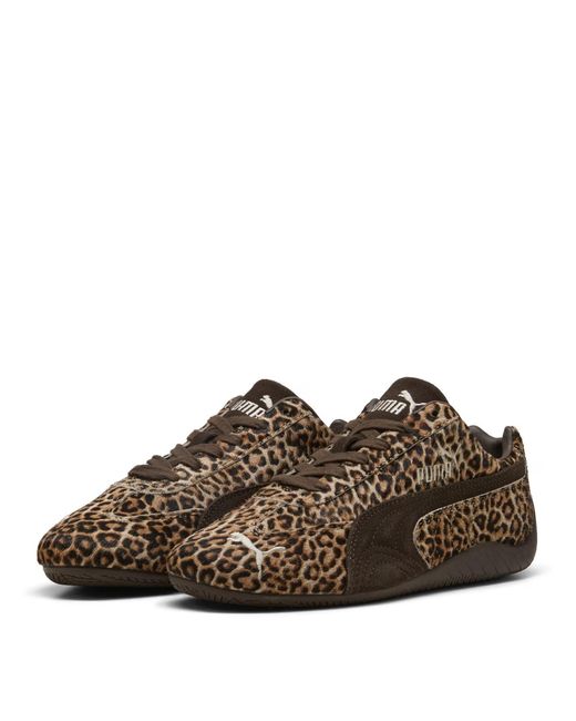 PUMA Brown Speedcat Low-Top Sneakers