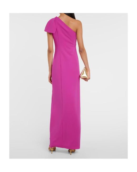 Roland Mouret Pink One Shoulder Dress