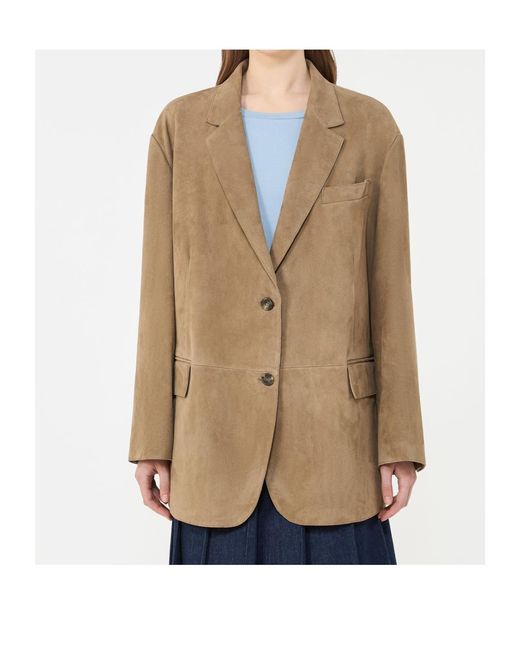 Weekend by Maxmara Brown Cedro Single-Breasted Blazer