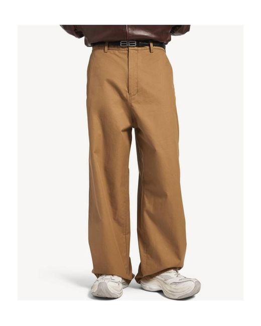 Balenciaga Natural Large-Fit Chinos for men