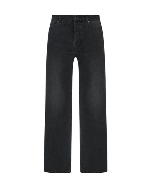 The Row Black Tarino Straight Leg Jeans for men