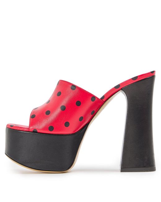 Moschino Red Simple High Heels