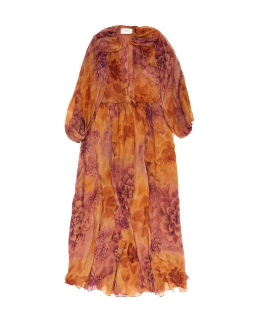 Céline Orange Caftan Dress