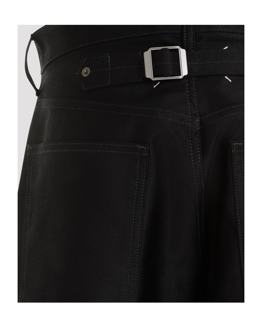 Maison Margiela Black Straight Leg Mid-Rise Jeans