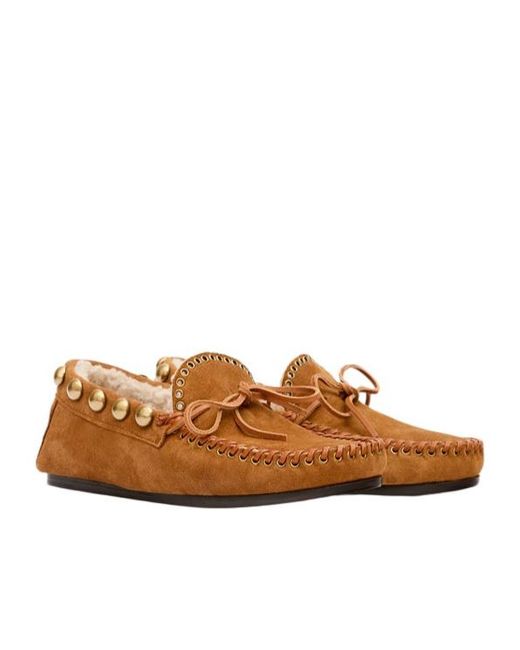 Isabel Marant Brown Fitza Loafers