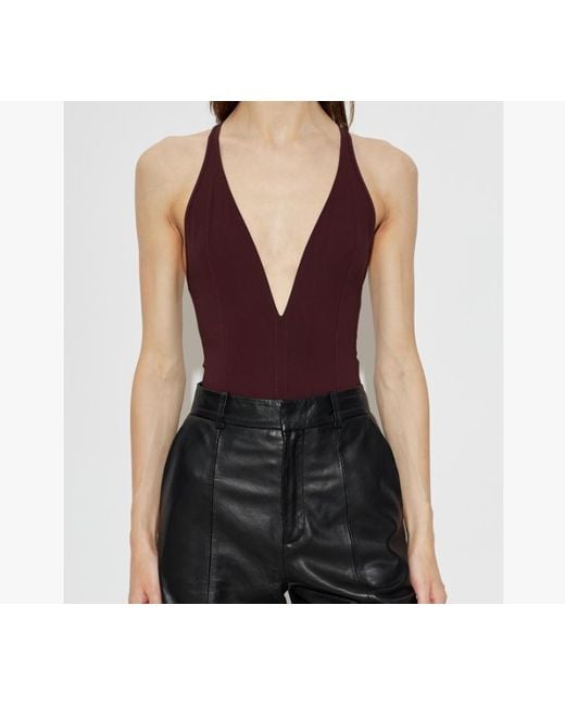 IRO Purple V-Neck Sleeveless Jumpsuit
