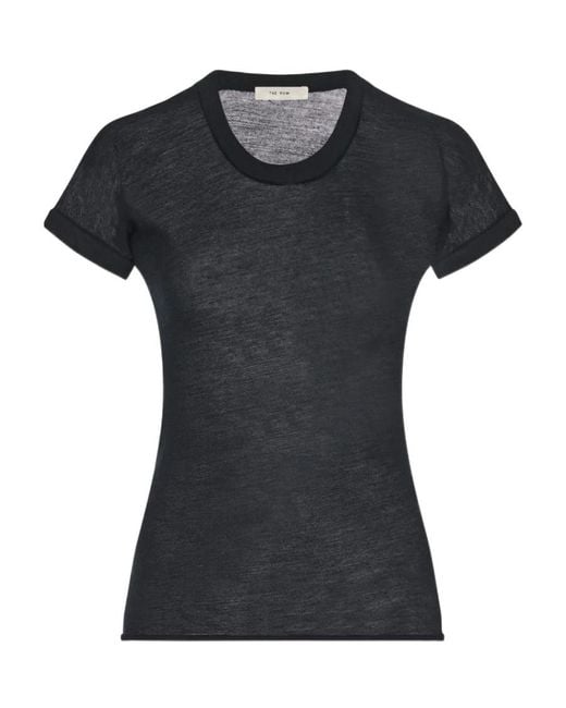 The Row Black Analyn Cashmere T-Shirt