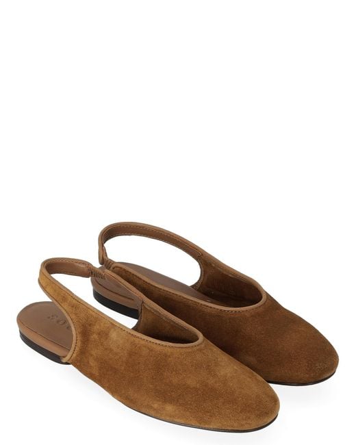 Soeur Brown Slingback Sandals