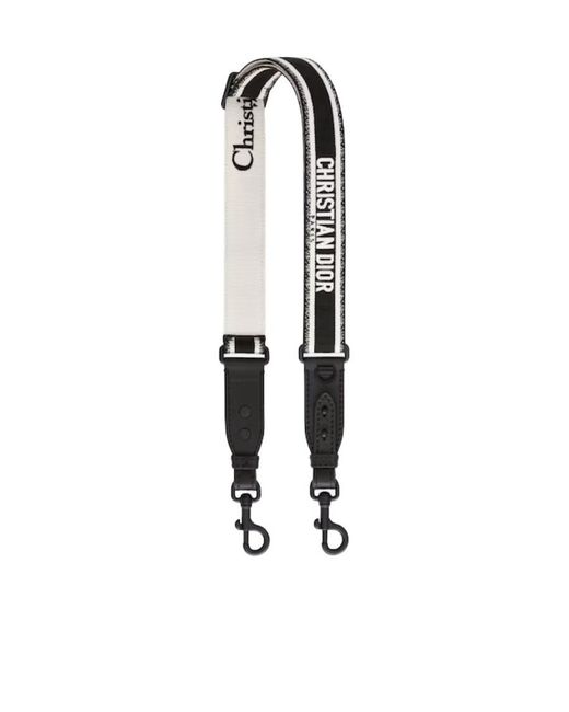 Dior White Adjustable Shoulder Strap With Ring