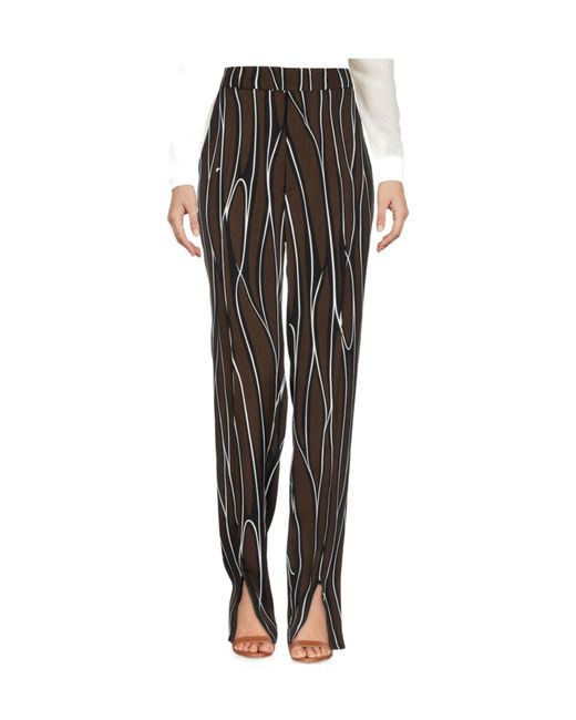 Marni Black Striped Casual Pants