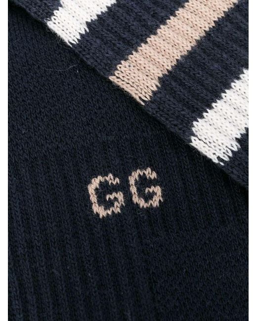 Gucci Blue Logo Socks for men