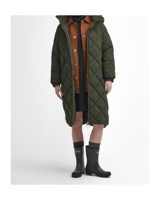 Barbour Green Hooded Cotton Jacket