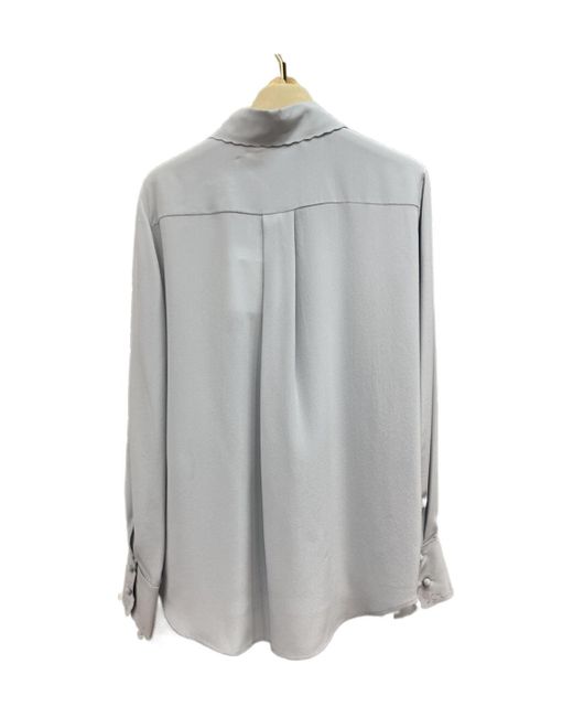 Chloé Gray Ruffled Shirt