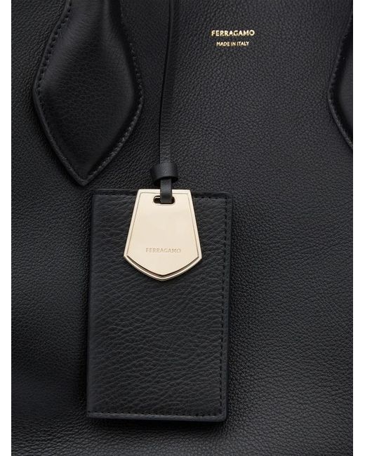 Ferragamo Black Logo Shoulder Bag