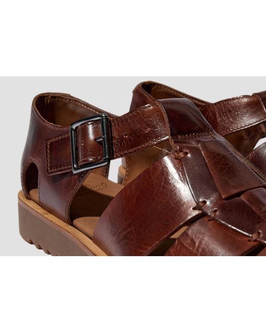 Paraboot Brown Round-Toe Sandals for men