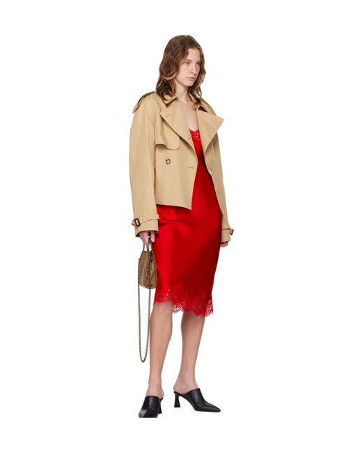 Stella McCartney Red Cropped Short Windbreaker for men
