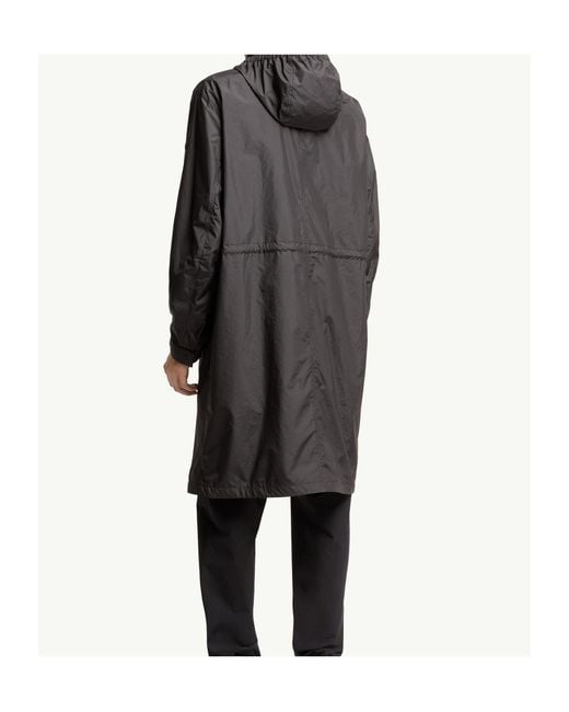 Moncler Gray Aliso Hooded Rain Coat for men
