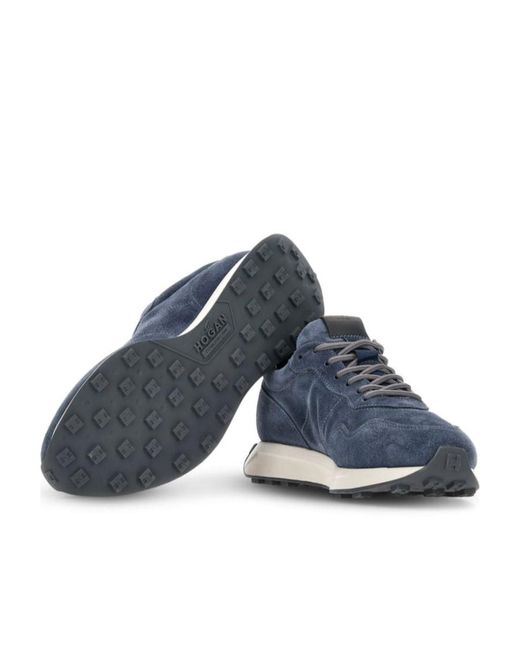 Hogan Blue H601 Lace-Up Sneakers for men