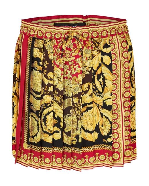 Versace Metallic Mini Skirts