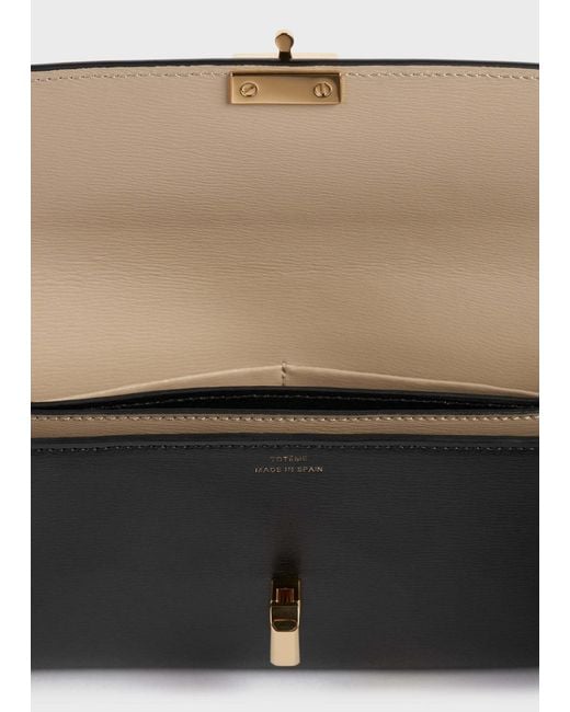 Totême Black Totême T Lock Fold-Over Wallet