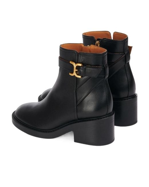Chloé Black Chloé Marcie Heeled Ankle Boots