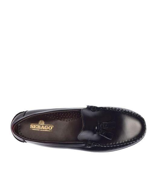 Sebago Black Tassel Loafers for men