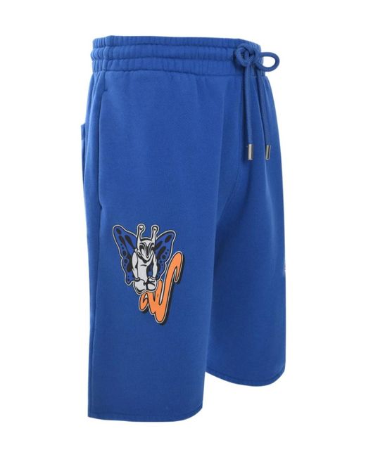 Off-White c/o Virgil Abloh Blue Gang Skate Shorts for men