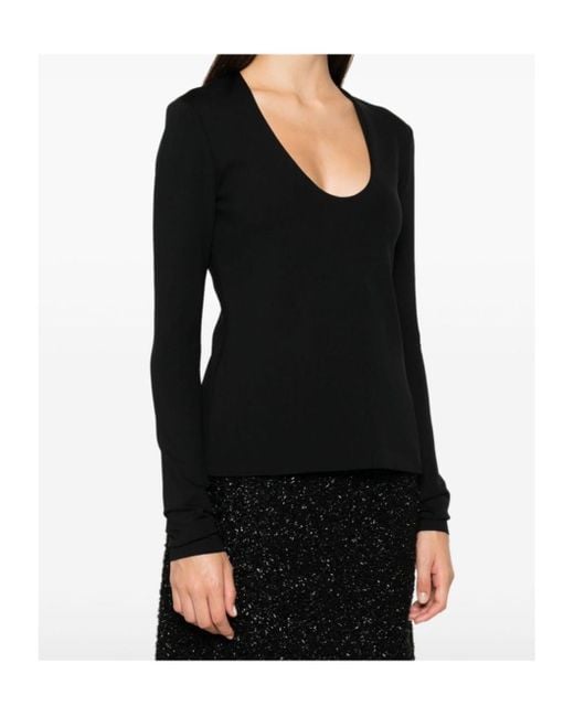 Philosophy Di Lorenzo Serafini Black Long-Sleeved T-Shirt