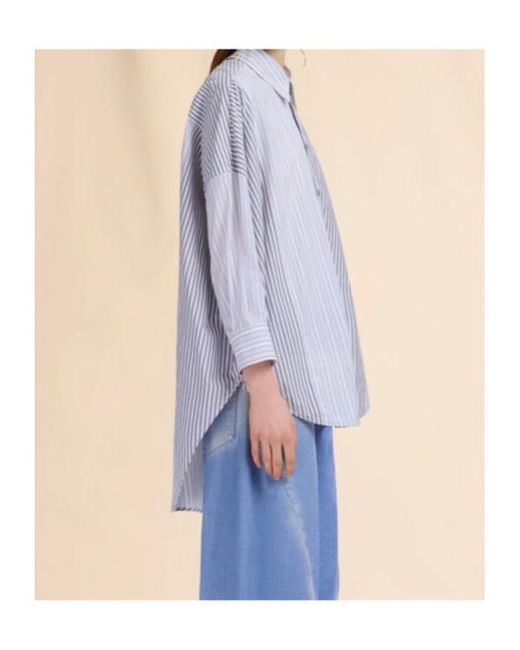 Marni Blue Striped Long-Sleeve Shirt