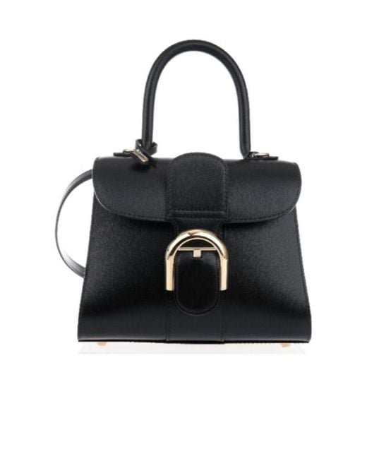 Delvaux Black Mini Brillant Shoulder Bag