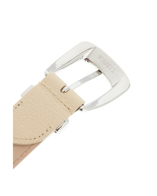 Khaite White Benny Embellished Buckled Belt