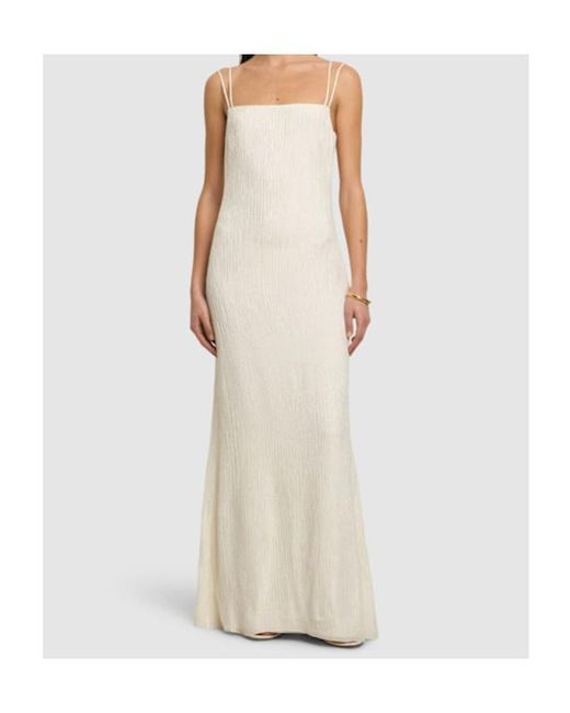 Gabriela Hearst White Suspender Dress