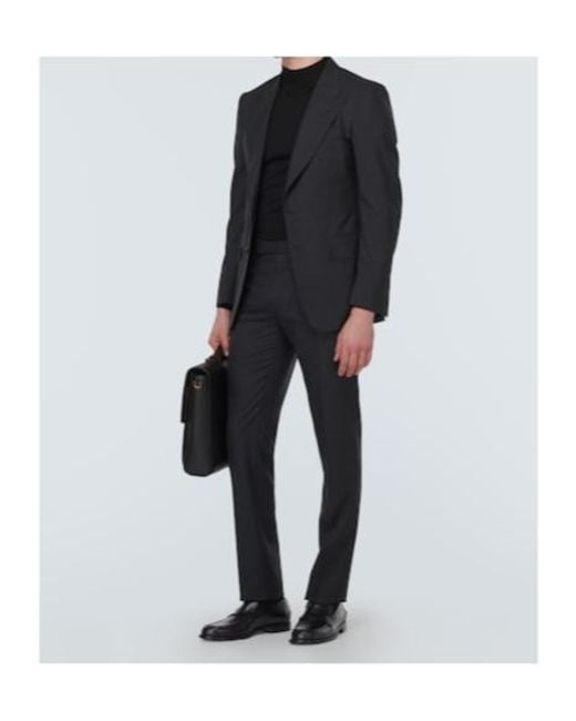 Gianvito Rossi Black Michael Leather Loafers for men