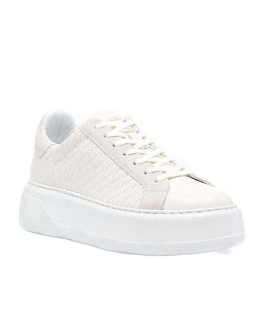 Woolrich White Lace-Up Sneakers
