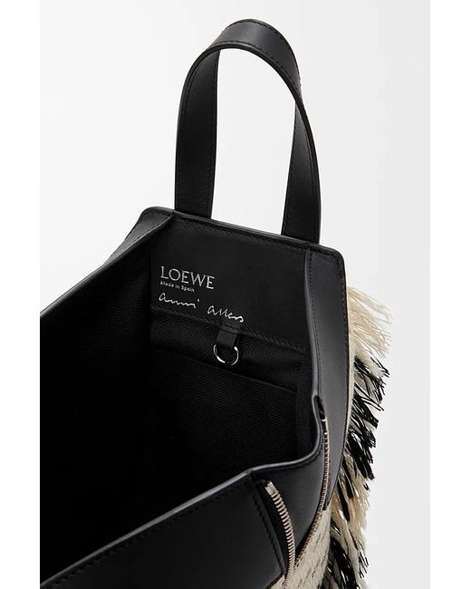 Loewe Black Anagram Debossed Compact Hammock Bag