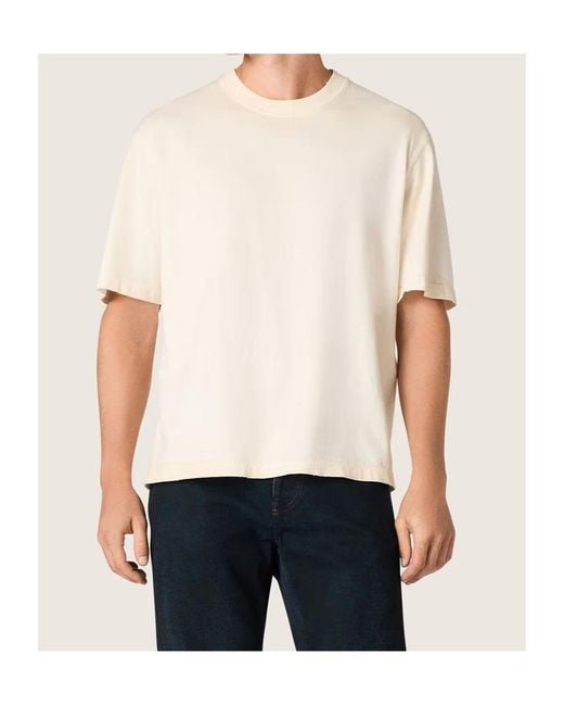 Golden Goose Deluxe Brand White Logo Printed Crewneck T-Shirt for men