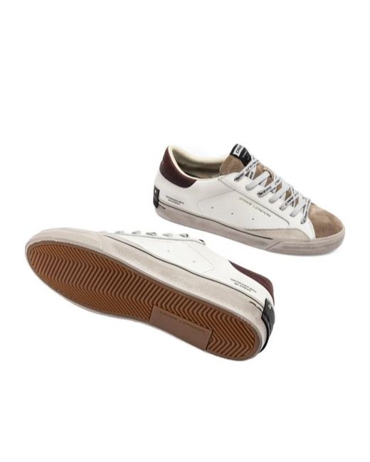 Crime London White Distressed 2.0 Mulberry for men