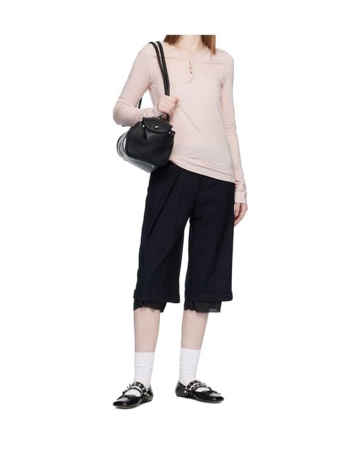 OPEN YY Black Dotted Corgi Shoulder Bag
