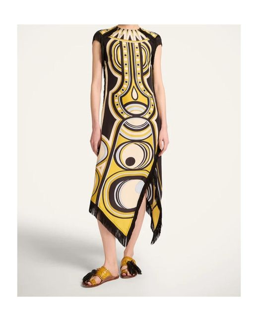 LaDoubleJ Metallic Scarf Dress