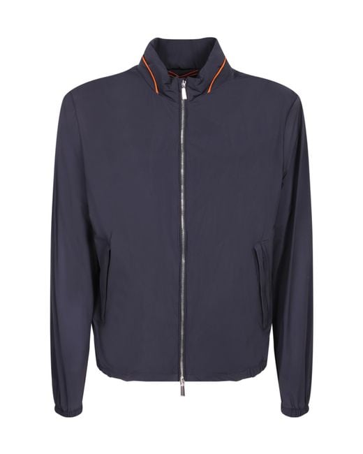 Moorer Blue Long-Sleeve Jacket for men