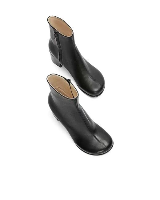 Loewe Black 60Mm Leather Block-Heel Ankle Boots
