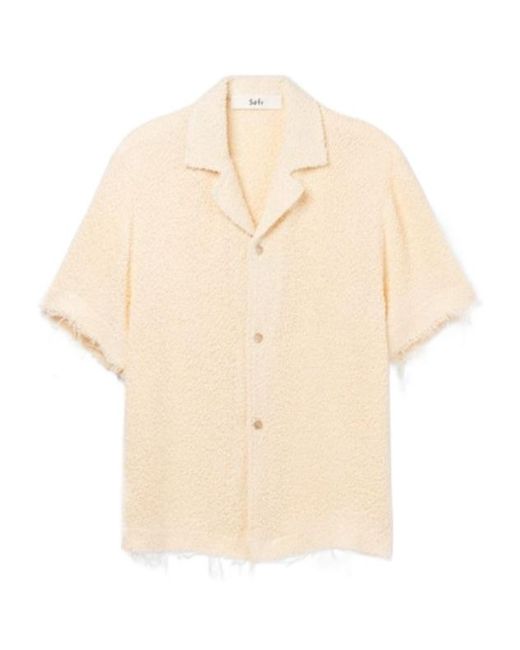 Séfr Natural Fausto Bouclé-Texture Shirt for men